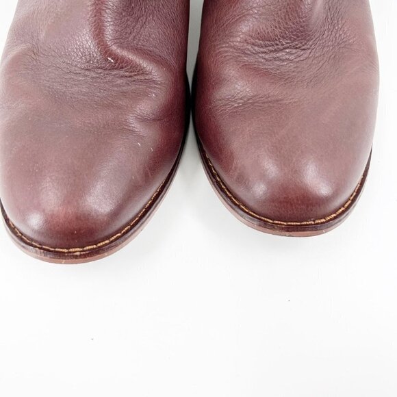 ✅ TOMS Carpe Diem Leather Ankle Heel Boots Size 9 - Picture 4 of 10